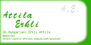 attila erkli business card